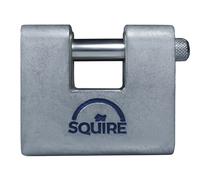 Squire Candado Blindado para Almacén ASWL2KA, Acero, 80mm, Mismo Código