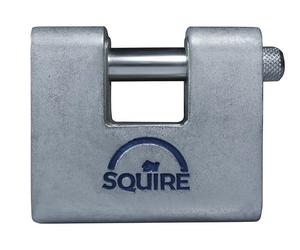 Squire Candado Blindado para Almacén ASWL2KA, Acero, 80mm, Mismo Código