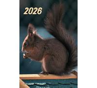 Squirrel 2026 A5 Family Diary With Week To Page: Weekly Organiser For Business or Home