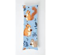 Squirrel Body Pillow Case Cover 60x180cm, Long Backrest Cushion Pillow Protector with Zipper, Decorative Bedding Pillowcase, Soft Body Pillow Cover for Couch Bedroom Animal