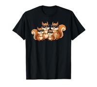 Squirrel Family Sunglasses Graphic Animal Lover Squirrel Camiseta