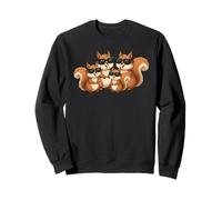 Squirrel Family Sunglasses Graphic Animal Lover Squirrel Sudadera