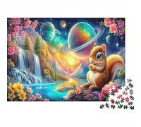 Squirrel in Bloom 1000 Pieces Adult Jigsaws | Recycled Paper Planets Landscape & Duck Fun and Challenging Family Game 38x26cm/1000pcs