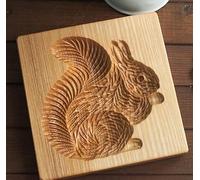 Squirrel moldes de madera para galletas, Moldes 3D para galletas de madera tallada, ardilla, molde para galletas, galletas, chocolate, pasteles, Navidad, Pascua (3)