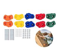Squirrel Products - 10 presas grandes para escalada en roca surtidas con herrajes de montaje - Muro de escalada DIY - A partir de 3 a os