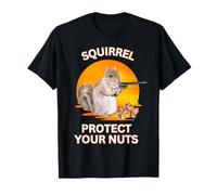 Squirrel Protect Your Nuts divertido amante de las ardillas del atardecer Camiseta