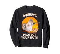 Squirrel Protect Your Nuts divertido amante de las ardillas del atardecer Sudadera