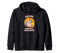 Squirrel Protect Your Nuts divertido amante de las ardillas del atardecer Sudadera con Capucha