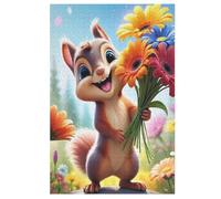 Squirrel Puzzle de madera infantil 1000 piezas - Juego de educación motriz fina y concentración - Puzzles para adultos 78×53cm