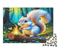 Squirrel Puzzle for The Whole Family Squirrel with Acorn for Women, Gifts for Men Adults & Kids 52x38cm/1000pcs
