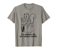 Squirrel Retro Basura Can Not Garbage Cannot Funny Snack Camiseta