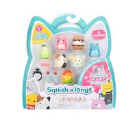 Squish-a-Long - Juego de 8 Mini Quish de 2,5 cm con 2 Accesorios, Anillo e Instrucciones de colección - Colecciona, intercambia y Juega