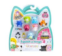 Squish-a-longs 8 Pack (Style 2- W2) - (8) 1” Mini-Squish with (2) Accessories, (1) Ring, and a Collector’s Guide - Collect, Trade, & Play