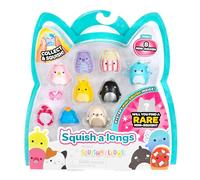 Squish-a-longs Mini-Squish Pack de 8 (Ola 3, Estilo 2) (8) Mini-Squish de 2,5 cm (2) Accesorios (1) Accesorio de Anillo - Colecciona, intercambia y Juega