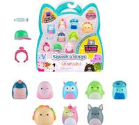 Squish-a-longs Pack de 8 Mini-Squish de Squish-a-Longs (Ola 5, Estilo 2) (8) Mini-Squish de 2,5 cm (2) Accesorios (1) Accesorio de Anillo - Colecciona, intercambia y Juega