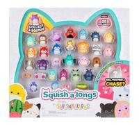 Squish-a-longs Paquete de 25 - Serie 2 - (25) Mini-Squish de 1 pulgada, 5 accesorios, 1 anillo y 1 guía de coleccionista - 2 figuras de persecución - Colecciona, intercambia y juega