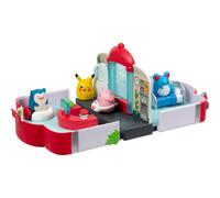 Squish-a-longs Pokémon Centre Playset by Jazwares, Collect Trade and Play, (4) M
