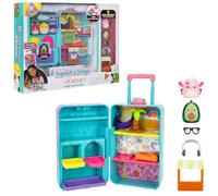 Squish-a-longs Juego de equipaje On-The-Go - (2) Mini-Squish de 1 pulgada, 3 niveles de juego, 3 accesorios y 2 piezas de juego - Colecciona, intercambia y juega - A partir de 6 años