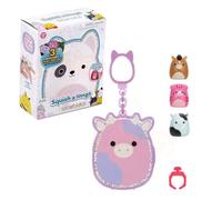 Squish a Longs Squishmallows Paquete de 3 Mini Squish + Llavero 1 Pieza Jazwares