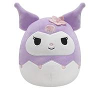 Squishmallow S Official Kellytoy Sanrio Squad Squishy Peluche Animal de peluche (8 pulgadas, Kuromi (capucha púrpura))