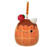 Squishmallows 3.5 pulgadas Clip-On Weaver The Waffle, pequeño, naranja