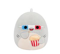 Squishmallows SQCR08616 - Gordon el tiburón con Gafas 3D de 40 cm, Peluche Oficial de Jazwares, Supersuave