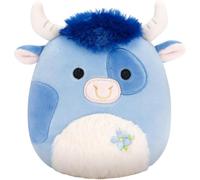 Squishmallows Bermayeh el toro azul original de 7.5 pulgadas - Peluche de Pascua - Peluche oficial de Squishmallows - Peluche suave de Pascua