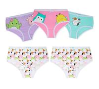 Squishmallows Braguitas Niña y Adolescente, Pack de 5 Bragas Algodon 100%, Ropa Interior Infantil Suave, Regalos Originales (11-12 Años, Multi)