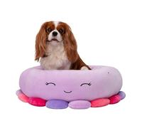 Squishmallows Cama Oficial para Mascotas Beula Octopus de 24 Pulgadas, Cama Mediana ultrasuave Oficial de Felpa para Mascotas, Color Morado