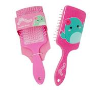 Squishmallows - Cepillo de pelo de paleta con cactus Graciela the Mint Barrel Cactus, desenredante suave, cepillo de pelo para niños