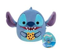 Squishmallows Disney Stitch with Cookie Plush, 16.5 cm, multicolor, figura coleccionable suave