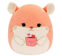 Squishmallows Erica The Chinchilla con taza de corazón de 12 pulgadas, juguete de peluche de San Valentín