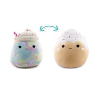 Squishmallows Flip-A-Mallow - Peluche de 30 cm, rollo de canela Kelen Milkshake & Rease