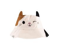Squishmallows Gorra Niña, Sombrero Sol CAM The Cat, Gorro Playa Niño Verano, Talla Unica Marfil