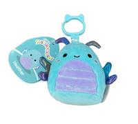 Squishmallows Heather The Blue Butterfly, clip de 3.5 pulgadas, juguete de peluche