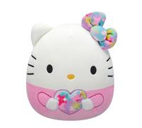Jazwares Peluche Squishmallows Hello Kitty de 8 pulgadas con pajarita y corazón