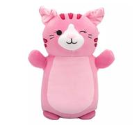 Squishmallows HugMees: Geraldine, el gato escocés de orejas caídas rosa - 25 cm