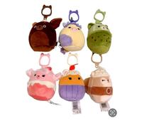Squishmallows Hybrid Sweets Squad Mini - Juego de 6 llaveros con clip de 3.5 pulgadas