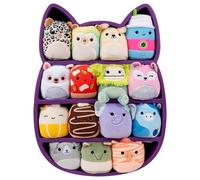 Squishmallows Juego y exhibición Originales de Micromallows, Incluye 15 Peluches