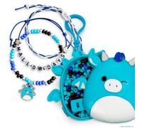 Squishmallows Kit original de pulseras Tatiana el Dragón, kit de fabricación de pulseras, kit de pulseras de la amistad, pulsera de abalorios, kit de fabricación de pulseras de abalorios, regalos de