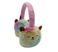 Squishmallows Leonard The Lion - Auriculares Bluetooth de peluche con micrófono integrado para hacer y recibir llamadas. Rango Bluetooth de 10 metros, control de volumen, almohadillas de felpa suave -