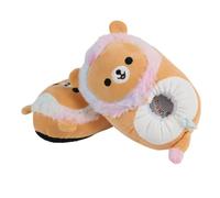 Squishmallows Leonard The Lion - Pantuflas de felpa unisex, de tela ultrasuave, cálidas, antideslizantes, para interiores y hogares, Orange, 30/31 EU