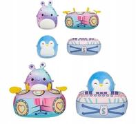 Squishmallows Micromallows 2 Mascotas Daxxon y Puff con Ropa 6 cm