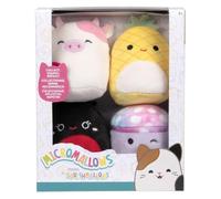 Micromallows SQMM0067-Pack de 4 Mini Mallows Super Suave Peluche 6.5 cm
