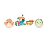 Micromallows SQMM0015 - Set de Accesorios para Viaje en Tren, Mini malvaviscos supersuaves, Figuras de Peluche de 6,5 cm
