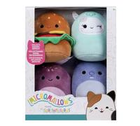Micromallows SQMM0066-Pack de 4 Mini Mallows Super Suave Peluche 6,5 cm