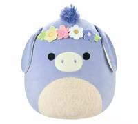 Squishmallows: Milada, el burro de peluche con corona de flores