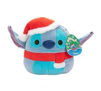 Squishmallows Original Santa Stitch de 8 pulgadas - Lilo & Stitch - Peluche oficial de Navidad de Disney de Jazwares - Juguete de peluche suave y blando coleccionable, regalo para niños, niñas y niños