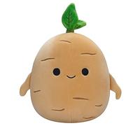 Squishmallows Originales 20 cm Ginseng Bronceado, Peluche Ultra Suave, Peluche Oficial Kellytoy