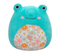 Squishmallows SQCR05383 - Robert The Aqua Frog con Vientre Floral, Multicolor
